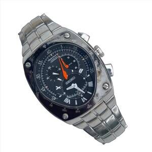 Seiko Sportura Chronograph Watch 7L22-0AD0 Vintage (Needs new capacitor)